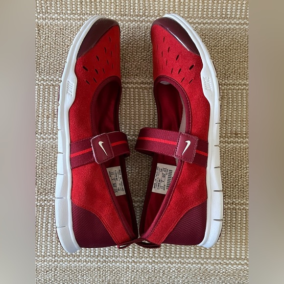 Nike Mary Jane Sneakers. Size: 7.5 Color: Red - Picture 5 of 12